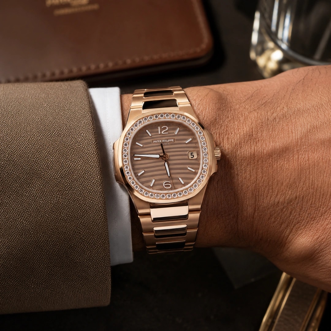 Patek Philippe Nautilus Ladies 7010R, 32mm, Rose Gold photo 3
